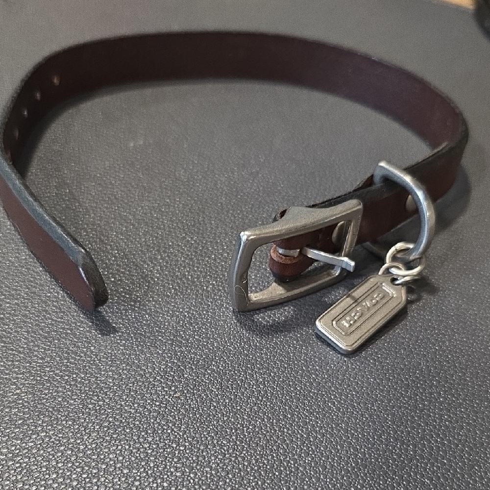 Coach LEATHER Pet Collar